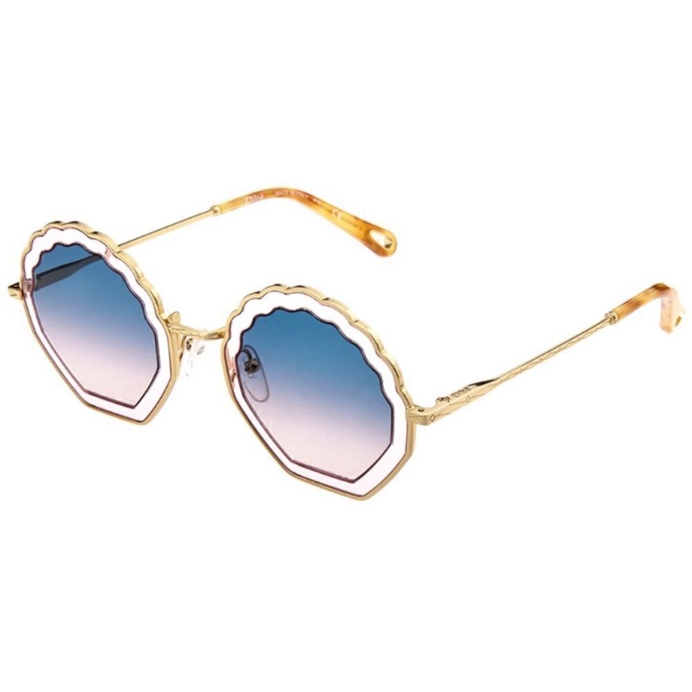 Chloe Tally Scalloped 56mm Sunglasses NWT $420